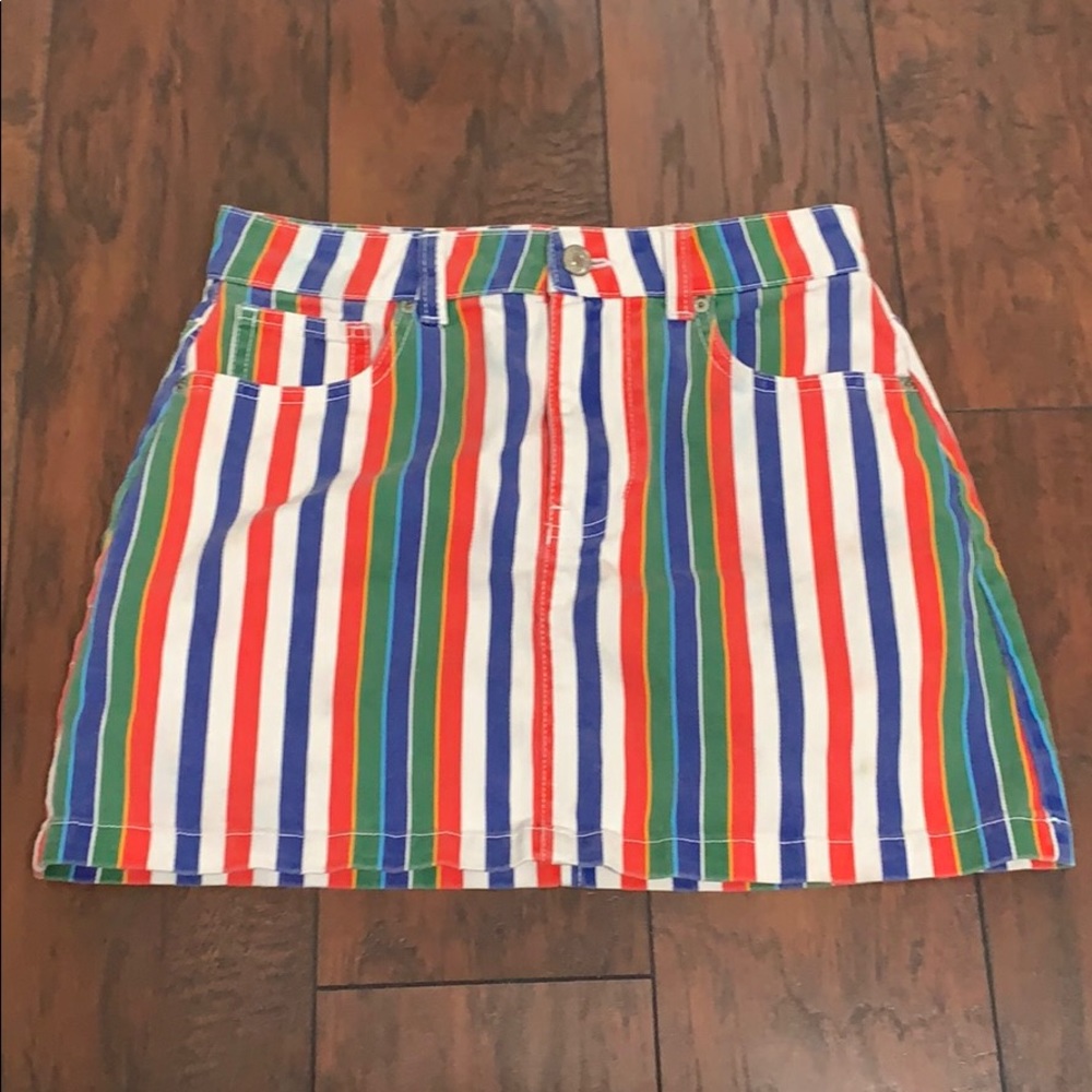 Multicolored Mini Skirt